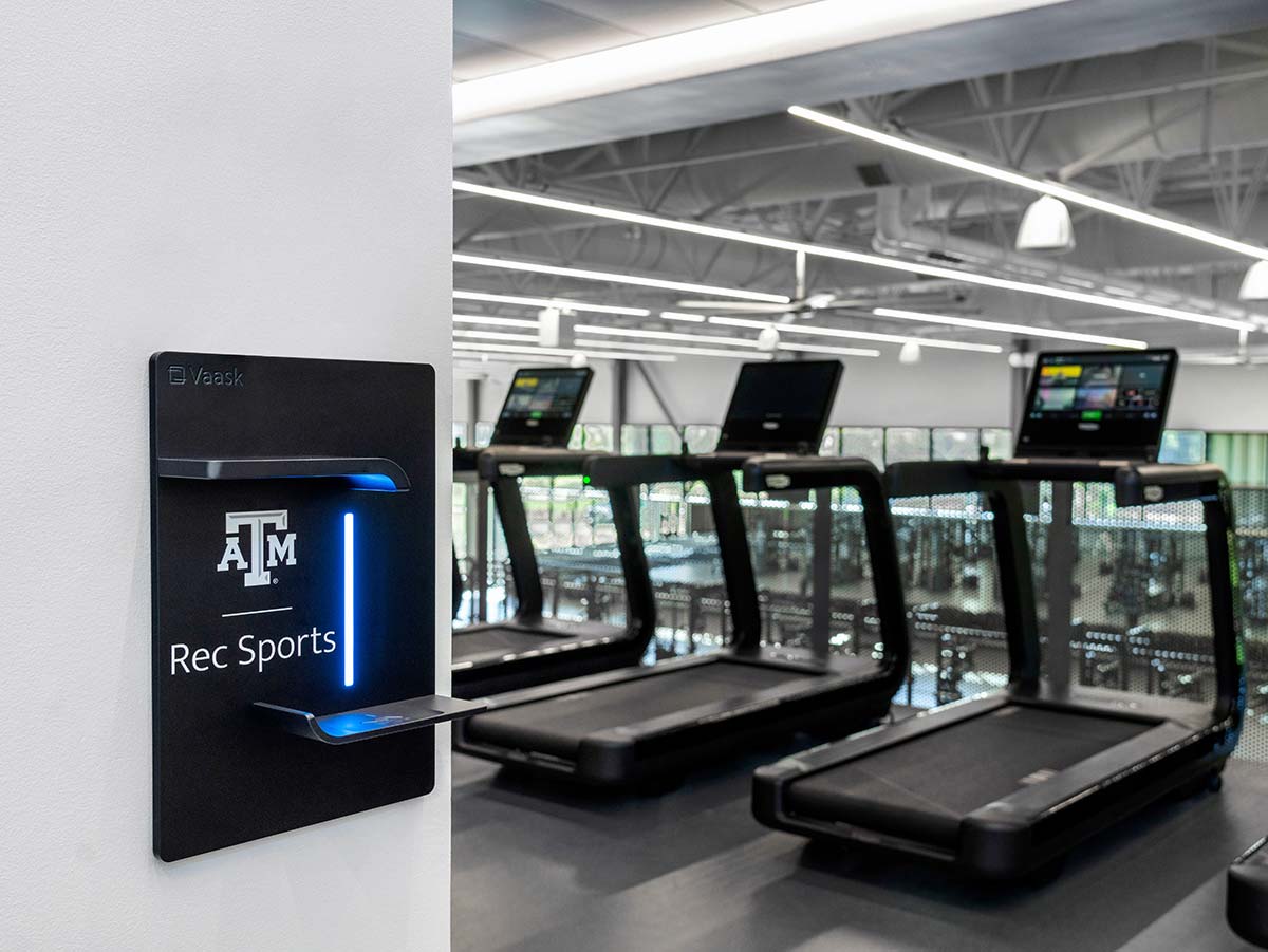 Texas A&M Rec Center Vaask by treadmills