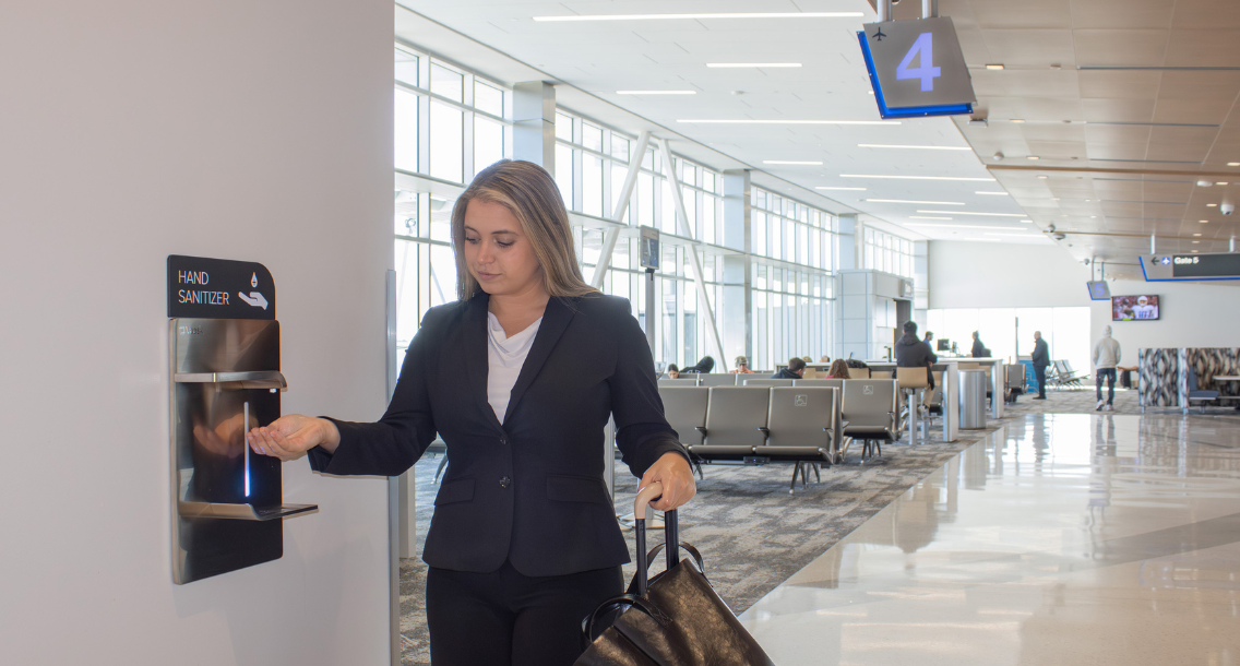 Lafayette Regional Airport selects Vaask hand sanitizer dispensers